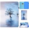 CASAFUNY Custodia per Samsung Galaxy Tab A7 10.4 pollici 2022/2020, Custodia Protettiva Magnetica Cover Ultra Sottile con TPU Copertura per Samsung Galaxy Tab A7 SM-T500/T503/T505/T509, Albero In Acqua