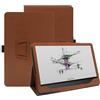 NUCNOK Custodia per BOOX Note Air5 C, Copertura Protettiva Antiurto Cover con Supporto Regolabile, Pelle Rinforzata, Portapenne e Cinturino,Marrone