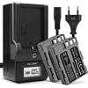 CELLONIC 2x Batteria compatibile con Nikon D700, D90, D300, D200, EN-EL3 | 1600mAh, 7.4V, Ioni di Litio per Nikon D80, D70, D50, D300S, D100, D900, D70s, EN-EL3e, MH-18a