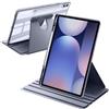 A-BEAUTY Custodia Rotante Compatibile con Samsung Galaxy Tab S10+ 2024/Tab S9 FE+/S9+ 2023 12,4 Pollici, con Supporto per Penna S, Auto Svegliati/Sonno, Lavanda