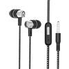 Generic Cuffie in-ear con cavo, auricolari portatili con cavo, microfono integrato, dispositivo audio per chiamate chiare, comode cuffie con isolamento acustico, per camminare, jogging, aereo, viaggi
