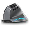 zelotes Mouse Wireless Bluetooth con Display,Ricaricabili,3200DPI,BT 5.0/3.0 + 2.4G,7 Pulsanti,RGB,Mouse Verticale Ergonomico Senza Fili per PC,Laptop,Tablets