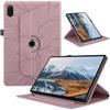 TEDTIKJT Custodia per Honor Pad V9 11.5 2024 Custodia Pelle PU Flip 360°Multi Angolo Ruotabile Supporto Protezione Cover per Honor Pad V9 Tablet Cover,Oro Rosa Albero