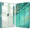 FINTIE Cover per iPad Air 11 M4/M3/M2 (2026-2024)/iPad Air 5a&4a Gen 10,9 | con Portapenne - Sottile Leggero Trasparente Custodia Posteriore con Bordo in TPU, Aqua Wave