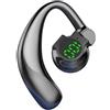 Generico Wireless Earbuds with Ear hooks - Sports Wireless Headphones, Digital Display Earphones with Enhanced Bass for Swimming, Phone Calls, Music Playback, Home, Gym, Waterproof, Secure Fit, Long