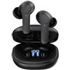 DNSEA Auricolari wireless Galaxy A56/A55, auricolari wireless Bluetooth 5.3, impermeabili IP6, 35 ore di riproduzione, display a LED stereo, bassi profondi, per Samsung Galaxy A55 (nero)