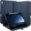 Zinibri Cover per iPad Air 13 Pollici M4 2026/M3 2025/M2 2024, Blu Scuro | Portapenna, Tasca, Cinghia da Mano, Cover Protettive, Multi Angolo Supporto, Chiusura Magnetica, Auto Svegliati/Sonno