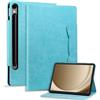 Bxithnr Custodia per Samsung Galaxy Tab S9 FE 10.9''/Tab S9 11'' 2023/ Tab S10/S8/S7, Ultra sottile Cover con Slot Per Schede Fibbia per Orecchie di Gatto, Cielo blu