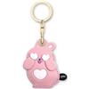 AXFEE Airtags Portachiavi in PU Pelle, Porta Air Tag per GSP Apple-Coniglio | Airtag Cover per Chiavi Zaini e Animale, Portatile, Anti-graffio, Mantiene un Segnale Forte