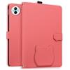 Generico DayQiQiPu Custodia per Honor Pad 10 (12,1 Pollici) PU Pelle Motivo 3D a Forma di Gatto Cover Flip con Supporto Custodie Portafoglio Caso con Auto Wake/Sleep Rosa Pesca