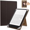 MoKo Custodia per 6,8,7 Kindle Paperwhite eReader Tablets, Caffè Scuro | Accessori eReader per 6,8, 7 Pouces Kindle Paperwhite/Colorsoft/Kobo/Ocean, Custodia Leggera Folio ,Cinghia da Mano, Support