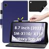 KATUMO Cover per Samsung Galaxy Tab A9 8,7 Pollici 2023 SM-X110/X115/X117,Multi-Angolo Stand,Ultra Sottile PU Smart Folio Magnetica Custodia Protettiva, Samsung Tab A9 8.7 (Navy)