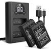 CELLONIC 2x Batteria compatibile con Olympus Stylus 1, 1s, E-450, BCS-1 | 1000mAh, 7.4V, Ioni di Litio per Olympus E-P7, E‑P3, OM System OM-5, Pen E-P3, E-PL1, E-PL10, E-PM1, E-PM2, BCS-5, BLS-5