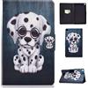 CASAFUNY Custodia per Samsung Galaxy Tab A7 10.4 2022/2020, Custodia Protettiva Magnetica Cover Ultra Sottile con TPU Copertura per SM-T509/SM-T503/SM-T500/SM-T505, Dalmata
