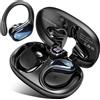 Ltinist Cuffie Bluetooth 5.4 Sport, Auricolari Bluetooth 75 Ore HiFi Stereo | Cuffie Wireless Impermeabili IPX8,4 ENC Cancellazione Rumore Mic,Con Display a LED,Headphones Per Corsa e Sport Estremi,USB-C