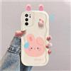 hdqICase Custodia Cartone Animato 3D Compatibile con OPPO A16/OPPO A16S/A54S | Cover TPU con Bordi Curvi Antiurto,con Simpatici Conigli,Rane e Orsi