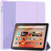 XiflLife Custodia sottile per Kindle Fire HD 10 e Fire HD 10 Kid & Fire 10 Kid Pro (13a generazione, versione 2023 da 10,1), custodia in pelle PU a tre ante con supporto in policarbonato trasparente