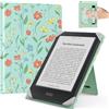 MoKo Custodia per 6,8,7 eReader Tablets, Fiori Dipinti | Accessori eReader per 6,8, 7 Pouces Kobo/Ocean, Custodia Leggera Folio ,Cinghia da Mano, Support