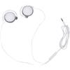 DOITOOL Auricolare Sportivo a Filo con Microfono, Jack 3, 5mm Bianco | Tpe, Impedenza 32 Ohm, Filo ad Alta Elasticità, Riduzione Rumore, Resistente al Sudore