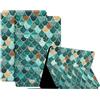Generico DayQiQiPu Caso per Huawei MediaPad M3 8,4 Pollici BTV-W09/BTV-DL09 Ultrasottile con Motivo della Serie Plaid colorato in Pelle PU Flip con Custodia Protettiva per Auto Sveglia/Sonno,04