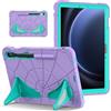 FONREST Custodia robusta per Samsung Galaxy Tab S9 FE/S9/S8/S7 (SM-X510/X710/X700/T870) con doppio cavalletto, antiurto a prova di bambino in policarbonato + silicone resistente cover con S Pen Holder