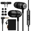 LUDOS CLAMOR 2 Pro Auricolari In-Ear Cuffie, Cuffiette con Filo e Microfono, Garanzia 5 Anni, Magneti, Isolamento Del Rumore, Jack Universale 3,5 mm per iPhone, iPad, Apple, Samsung, Huawei, Xiaomi