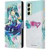 Head Case Designs Licenza Ufficiale Hatsune Miku Stelle e Arcobaleno Grafiche Custodia Portafoglio in Pelle Compatibile con Samsung Galaxy A14 5G