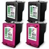 Eurotone 4 cartucce d'inchiostro compatibili con HP 303 Envy Inspire 7900 Series sostituisce 303XL Black + Color