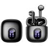 Generico I52 Auricolari Bluetooth Wireless TWS, Cancellazione del Rumore ENC, Display Digitale LED, 8 Ore di Autonomia, Cuffie Compatte con Custodia di Ricarica, Nero