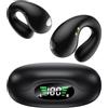Boytond 2026 Sports Cuffie Bluetooth 6.1 - Wireless Auricolari Clip Orecchio Elegante Auricolari ad Alte Prestazioni per Gli Amanti Degli Sport All'aperto con Caso di Ricarica,USB-C, IPX7 - Classico Nero