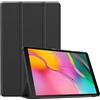 Andy Case Custer Custodia per Huawei MediaPad T3 10 AGS-W09 AGS-L09 AGS-L03, cover rigida ultrasottile in pelle PU (nero)