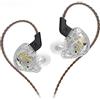CCA CA2auricolare monitor audio in-ear con microfono subwoofer per DJ e cantanti riduzione rumore bianco