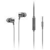 Lenovo - 110 cuffie in-ear analogiche - Microfono in linea - Connettività da 3,5 mm - Pulsante Play & Pause - 3 dimensioni di auricolari inclusi