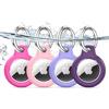 TNSNK Custodia per AirTag Portachiavi, Rose Red+Pink+Purple+Dark Purple | Impermeabile, chiusura girevole, antigraffio e antiurto, senza perdita di segnale. Per bici e animali. Materiale: PC+TPU.