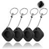 yystao Confezione da 4 custodie protettive per CHZHVAN Key Finder, yystao in silicone, compatibili con CHZHVAN World Tag, con cordino (nero)
