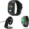one button phone | Orologio Salvavita Anziani | Telefono GPS Localizzatore | Pulsante SOS, Rilevamento Cadute, Battito e Pressione | Senza Canone, 10 Contatti + 3 SOS, Utenti Illimitati