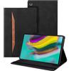 Auslbin Custodia per Samsung Galaxy Tab S5e 10.5 Pollice 2019 (SM-T720/T725) Pelle PU Cover Tablet Case con Supporto Funzione (Nero)