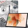 TingYR Cover per Samsung Galaxy Tab S7 Fe Custodia Tablet, Pelle, Supporto Pieghevole, Protezione all-Inclusive, Custodia per Samsung Galaxy Tab S7 Fe.(CH-01)