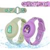 AXFEE 2 Pezzi Bracciale in Morbido Silicone per Bambini, per Apple Airtag | Protettiva GPS Anti-Perso, con 2 Pendenti, Localizzatore di Monitoraggio Regolabile, Cinturino per Adolescenti Anziani