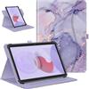 FINTIE Custodia Universale per 9-11 Pollici Tablet (9''-10.5''/10.9''/11'') | 360 Gradi di Girevole Cover con Tasca per HiGrace/TECLAST/Blackview/YOTOPT/MEBERRY/DOOGEE/YESTEL Tablet, Lilla Marble