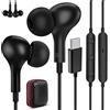 ASKUBSKU Cuffie USB C per Galaxy A56 A36 A17 5G Samsung A57 A37 A27 S26 Pixel 10 9a | Magnetico Auricolari In Ear Tipo C con Cavo Microfono,Cuffie USB C Connettore per iPhone 17 16e 15 Xiaomi 17T iPad Mini Air