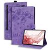 Succtopy Custodia per Samsung Galaxy Tab S7 FE 12.4 5G/ S8+ Plus 5G 2022/ S7+ Plus 12.4 Cover in Pelle PU Flip Portafoglio con Porta Penna Custodia con Funzione di Supporto - Viola