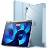 JETech Custodia per iPad Air 11 M4/M3/M2 & Air 5/4, Blu Chiaro | Cover per iPad Air 11 (2026-2024) & 10,9 (2022/2020), Retro Trasparente Cristallino, Porta Pencil, Supporto Tri-Pieghevole