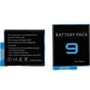 ERYNK AHDBT-901 Batteria di ricambio nuova compatibile con GoPro Hero 9 Black GoPro Hero 10 Black con set di attrezzi