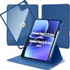 EasyAcc Cover Compatibile con Xiaomi Mi Pad 7/ Pad 8/ Pad 7 Pro/Pad 8 Pro | con Portapenne, Protezione con Rotazione a 360 Gradi Supporto Cover Chiaro Retro, Mare Blu