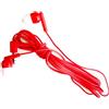 MULTIMEDIA & ENGINEERING M&E - Confezione da 100 auricolari usa e getta, connessione jack 3,5 mm, presentazione in sacchetti singoli EcoFriendly per la massima igiene, colore rosso