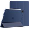 JETech Custodia per iPad Pro 12,9 6ª/5ª Gen (2022/2021), Navy | Cover Retro Traslucido Sottile, Supporto Tri-Pieghevole, Auto Svegliati/Sonno, Protezione Antiurto Leggera