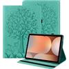BOLELAW Custodia per tablet Amazon Fire HD 8 & 8 Plus (12/10th Gen, 2022/2020) 8 pollici con penna e portapenne, slot per carte di credito, supporto, custodia flip per tablet Amazon Fire HD 8, verde