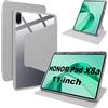 Lemxiee Cover per HONOR Pad X8b & Pad X8a 11 Case per supporto rotante & Slot per penna Custodia in pelle PU + Acrilico trasparente
