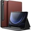 JETech Custodia per Galaxy Tab S10 Lite/S10 FE/S9 FE 10,9, Vino Rosso | Supporto Multi-Angolo, S Pen Holder, Cover Protezione Sottile, Auto Svegliati/Sonno
